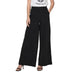 Yong women trousers showcased by model in Jacqueline De Yong white tee and black pants