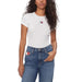 Woman in white Tommy Hilfiger t-shirt and blue jeans - Tommy Hilfiger Women T-Shirt