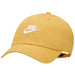 Yellow Nike baseball cap featuring white logo from Nike Men Cap collection